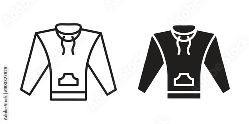 Hoodie icons for web developers and designers,