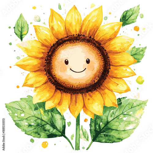 Watercolor Star Wand with Colorful Starbursts a Whimsical Illustration , vector style simple color