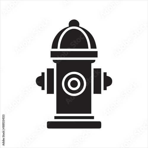 Fire Hydrant Emergency Icon Vector Illustration