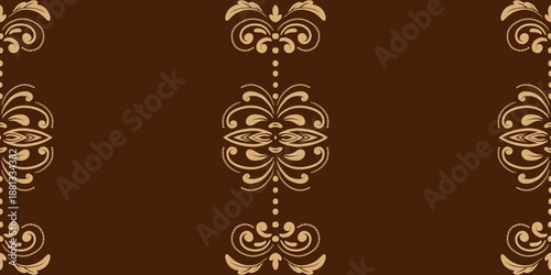 Damask Nature Pattern Background Illustration For Cover, Banner, Notes. Aesthetic Background. Damask Pattern Background. Seamless background.