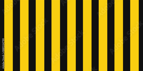 Warning tape with yellow and black diagonal stripes. Warn stop seamless line. Yellow and black caution tape border.