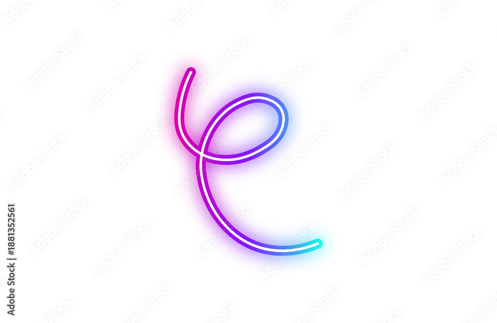 Obraz premium neon line element