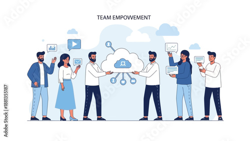 Team Empowerment Cloud Technology Business Collaboration