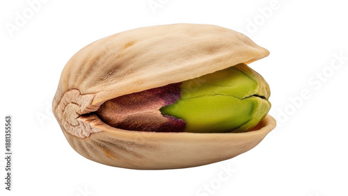 Pistachio nut in shell isolated on transparent background isolated on white background