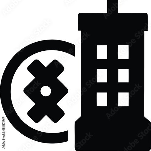 colony counter silhouette vector illustration on transparent background