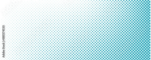 Transparent Vector Gradient Blue Color Halftone Background Staggered Dots Pattern modern dotted