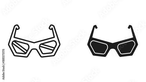 Futuristic safety goggles illustration