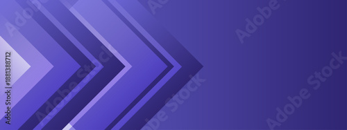 Minimalist blue background featuring sharp geometric chevron arrows pointing to the right symbolizing progress and direction