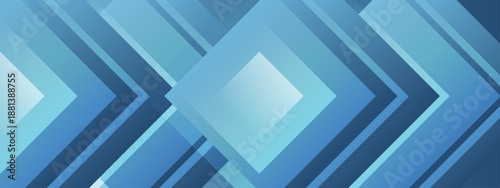 Cold blue geometric background with overlapping diamond shapes and diagonal stripes creating a crystal-like structure