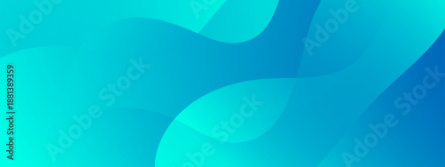 Modern abstract background featuring flowing liquid wave shapes in vibrant blue and cyan gradients