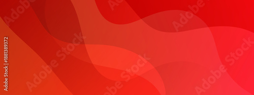 Professional abstract background with smooth flowing wave layers in various shades of red