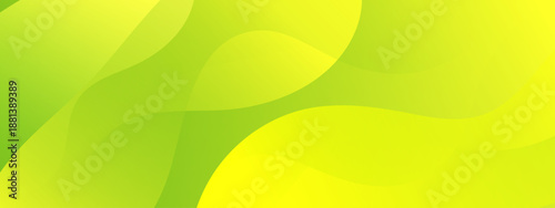 Vibrant abstract background with organic flowing shapes in lime green and yellow color tones