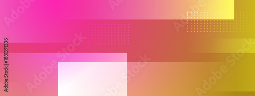Energetic abstract design with overlapping horizontal rectangles in pink orange and yellow hues