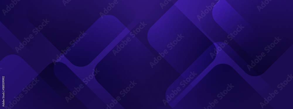 Obraz premium Vibrant purple and violet background with overlapping transparent rounded squares creating depth