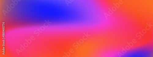Abstract mesh gradient background with warm orange pink and deep blue blurry transitions