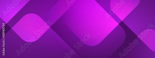 Vibrant purple and violet background with soft overlapping rounded squares and diagonal flow