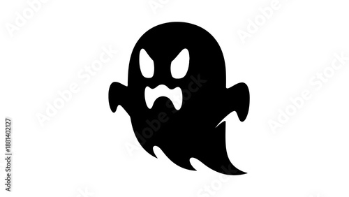 Spooky ghost character illustration