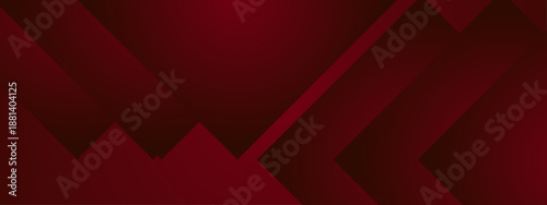 Abstract deep red geometric overlapping shapes with gradient lighting