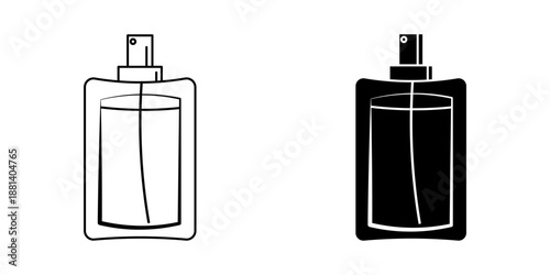 Perfume set simple icon on white background