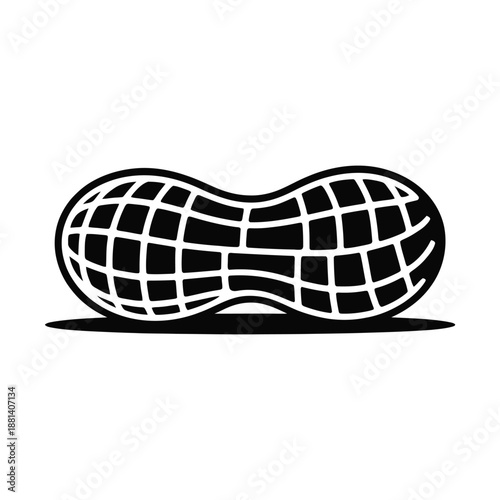 Peanut on transparent backdrop vector graphic for use in nutritious food package designs product promotions and tasty healthy recipe illustrations idea