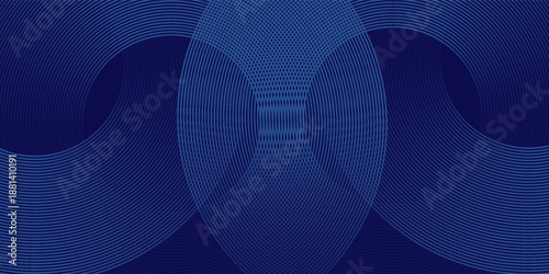 Abstract blue wave line background with flowing curved lines and smooth gradient on dark navy backdrop, modern minimal design for technology, digital presentation, corporate banner, website header