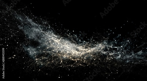 Celestial Symphony: A breathtaking view of the universe, a sea of celestial bodies and cosmic dust dancing in a grand symphony of the cosmos, under the cover of the vast infinite night.