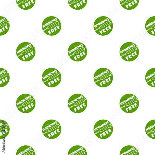 Hormones free seamless pattern isolated on white background