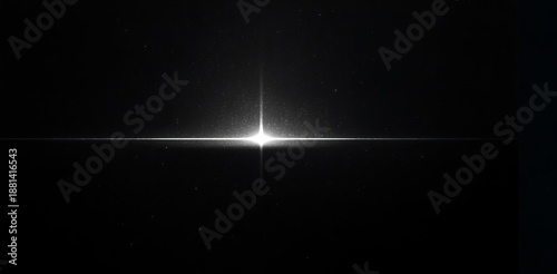 Radiant Beam in Darkness: A brilliant beam of light pierces through a sea of black, its radiant glow illuminating the unseen.