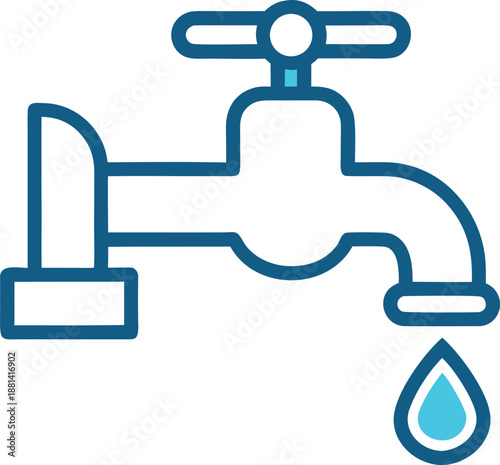 Water faucet dripping