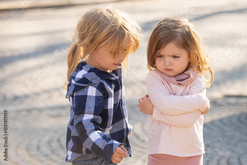 Quadro su tela Kids bad behavior
