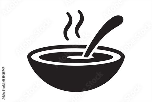 Food Service Soup Icon for Digital Menus and Ordering Apps