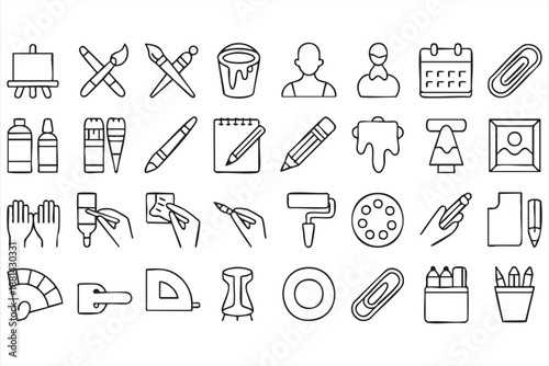 Illustration and Sketching Icons for Creative Software Interfaces