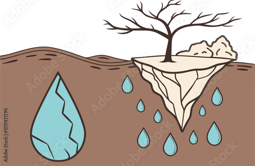 Drought and rainfall cycle