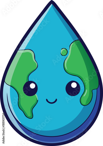 Happy earth drop