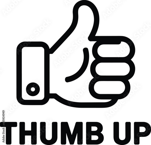 Vector Thumbs Up Icon Symbol Sign