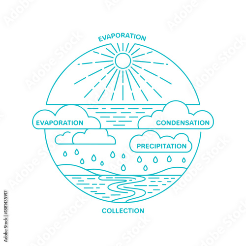 Flat Infographic Line Art Icon Pack – Clean Outline Design for Web & App, Vector Illustration.