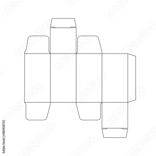 Cardboard box packaging pattern design
