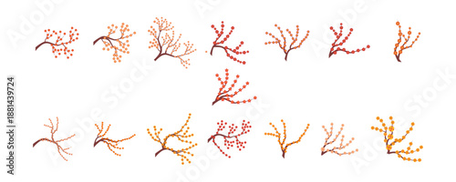 Plum Blossom Vector Set