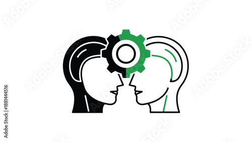 Connecting minds and gears: a visual representation of collaborative thinking and idea exchange