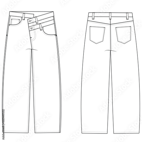 Принти на полотні CRISS-CROSS WAIST BALLOON PANT_LADIES