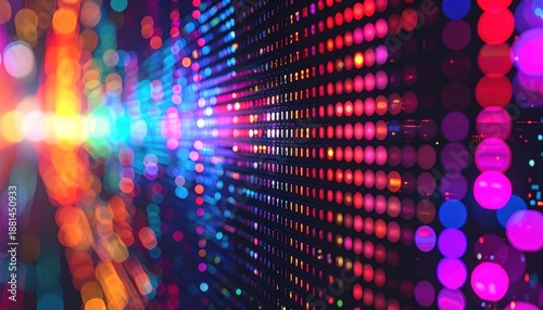 Wallpaper Mural Abstract light display with vibrant colors and bokeh effect. Torontodigital.ca