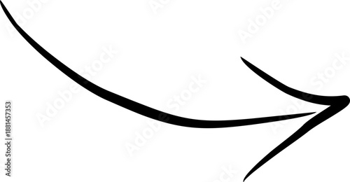 Hand drawn arrow graphic element
