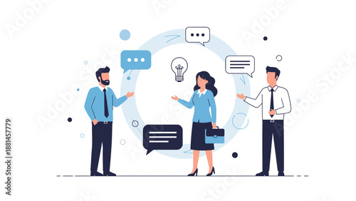 Teamwork Business Meeting Discussion Collaboration Idea Generation