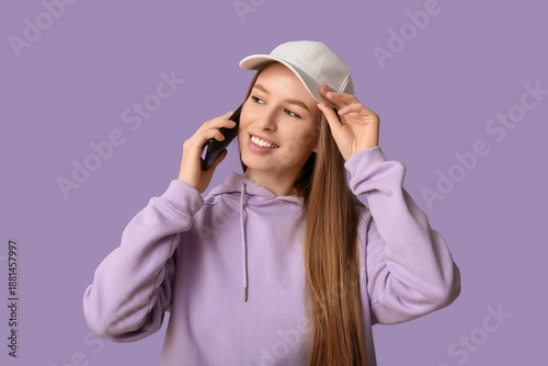 Beautiful young woman in st...
