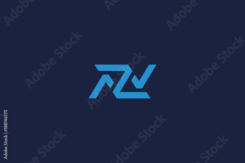 letter azv logo icon design template with vector inspiration logo simple design
