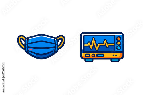 Medical safety equipment and vital signs monitoring device for health applications