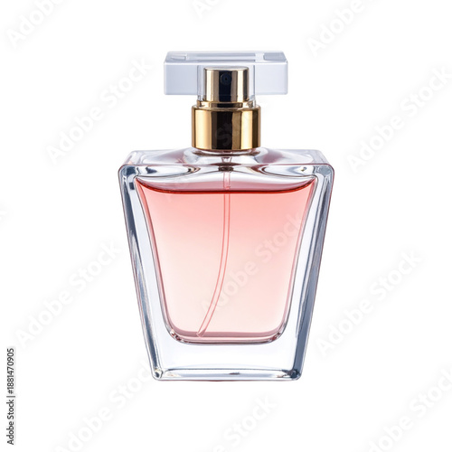 Perfume bottle isolated on white background.
