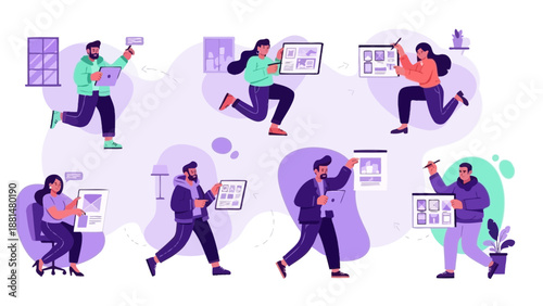 Teamwork in UI UX Design: People Creating Digital Interfaces