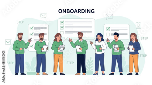 Team Onboarding Process, New Employee Training, Welcome to Company, Checklist