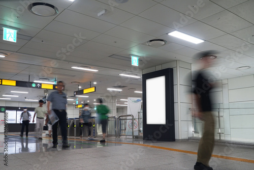 Subway Scenery and Advertising Mockup